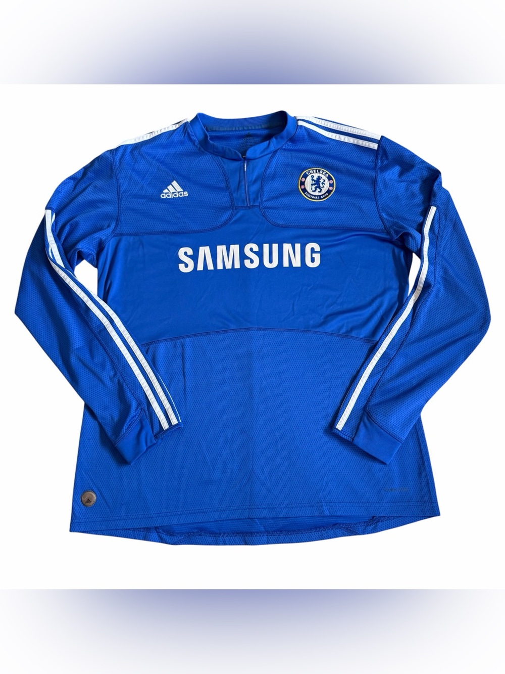 Chelsea FC 2009-10 Home Soccer Jersey Sz XL Long Sleeve Adidas Shirt E84290 GUC